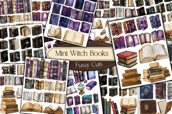 Download Witch Mini Books Fussy Cut Sheets - Fussy cut sheets Collection