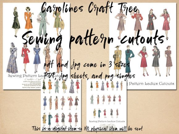 Download Sewing Pattern Lady Cutouts - Cutouts Collection