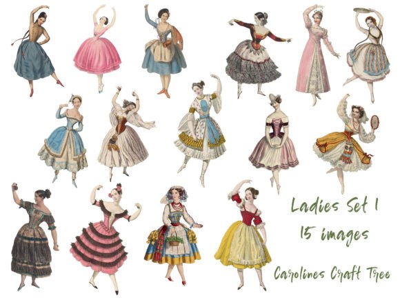 Download Lady Cutouts Set 1 - Cutouts Collection