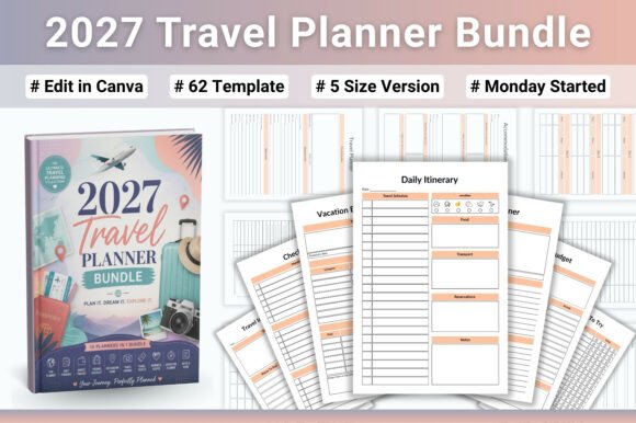 Download ✈️ 2027 Travel Planner Bundle - Premium Resources